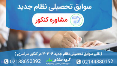 تاثیر سوابق تحصیلی در کنکور نظام جدید 6 3 3